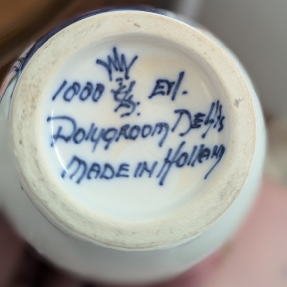 Small vintage Delfts bud vase - Picture 3 of 5